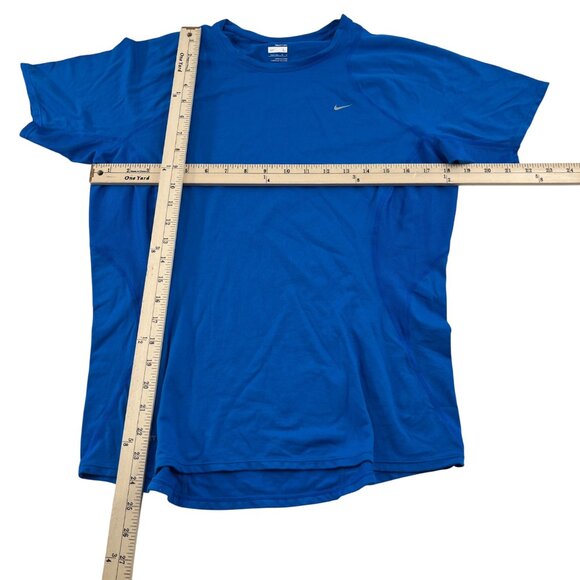 Nike FIT Dry Blue Athletic Shirt Women's size Large short Sleeves loose fit - Picture 2 of 6